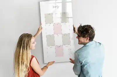 Magnetic writing board yearly planner