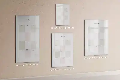 Magnetic writing board yearly planner