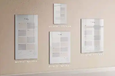 Magnetic writing board weekly planner