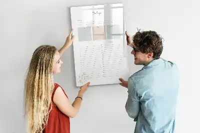 Magnetic erase board daily planner