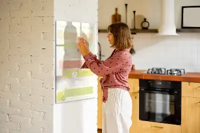 Magnetic writing board menu planner