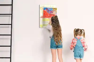 Magnetic writing board menu planner