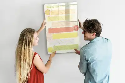 Magnetic writing board menu planner