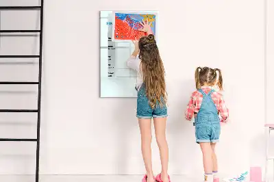 Magnetic dry erase board financial planner