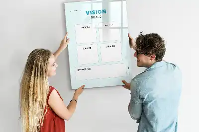 Magnetic writing board health planner