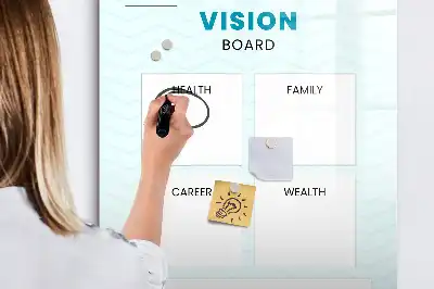 Magnetic writing board health planner