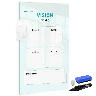 Magnetic writing board health planner