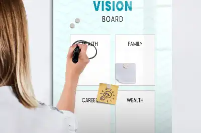 Magnetic writing board health planner