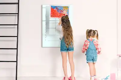 Magnetic dry erase board travel planner