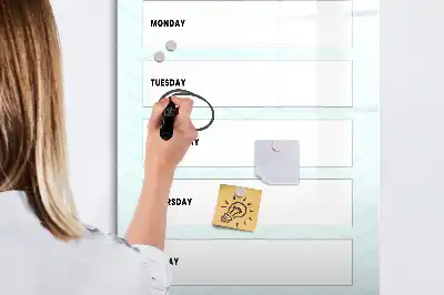 Magnetic writing board weekly planner