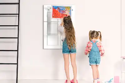 Magnetic vision board with erasable surface