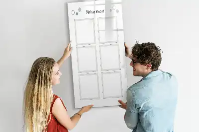 Magnetic vision board with erasable surface