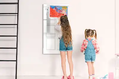 Magnetic vision board with erasable surface