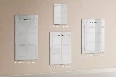 Magnetic vision board with erasable surface