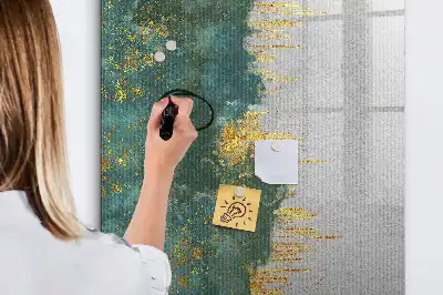 Magnetic writing board with decorative pattern