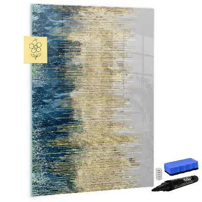 Magnetic dry erase board with decorative pattern