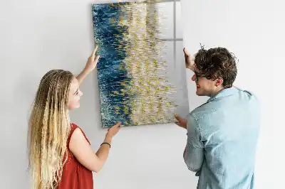 Magnetic dry erase board with decorative pattern