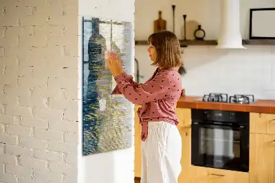 Magnetic dry erase board with decorative pattern