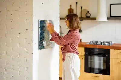 Magnetic dry erase board with decorative pattern