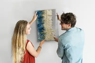 Magnetic dry erase board with decorative pattern