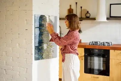 Magnetic dry erase board with decorative pattern
