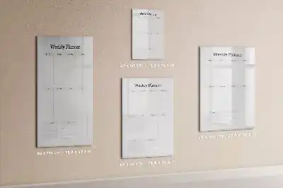 Magnetic weekly planner writing board