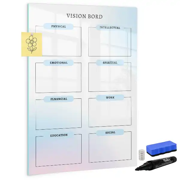 Magnetic dry erase board chalkboard