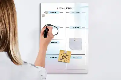 Magnetic dry erase board chalkboard