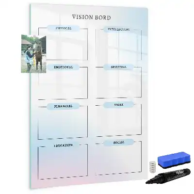 Magnetic dry erase board chalkboard