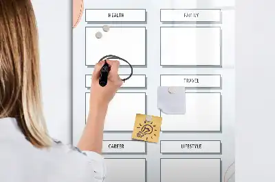 Magnetic writing board vision board