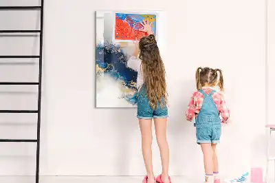 Magnetic writing board in absolute marble finish