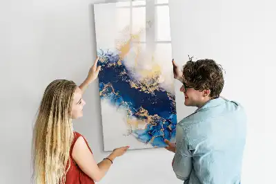 Magnetic writing board in absolute marble finish