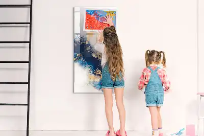 Magnetic writing board in absolute marble finish