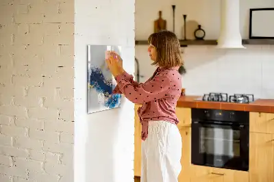 Magnetic writing board in absolute marble finish