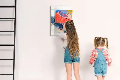 Magnetic writing board in absolute marble finish