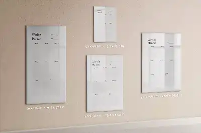 Weekly planner magnetic erase board