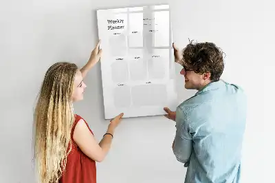 Weekly planner magnetic erase board