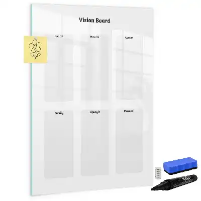 Magnetic writing board vision board