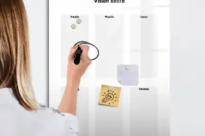 Magnetic writing board vision board