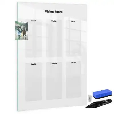 Magnetic writing board vision board