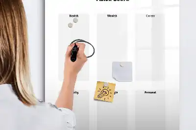Magnetic writing board vision board