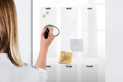 Magnetic writing board vision board
