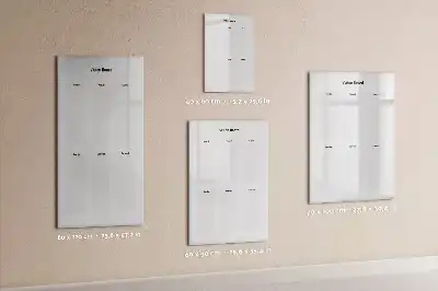 Magnetic writing board vision board