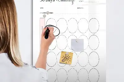 Magnetic dry erase board 30-day challenge tracker