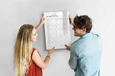 Magnetic dry erase board 30-day challenge tracker