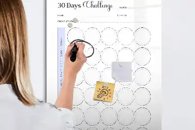 Magnetic writing board 30-day planner