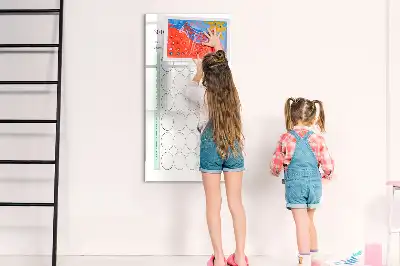 Magnetic dry erase board challenge planner