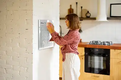 Magnetic dry erase board challenge planner