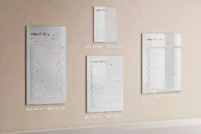 Magnetic dry erase board challenge planner
