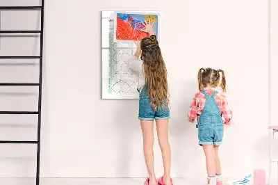 Magnetic dry erase board challenge planner